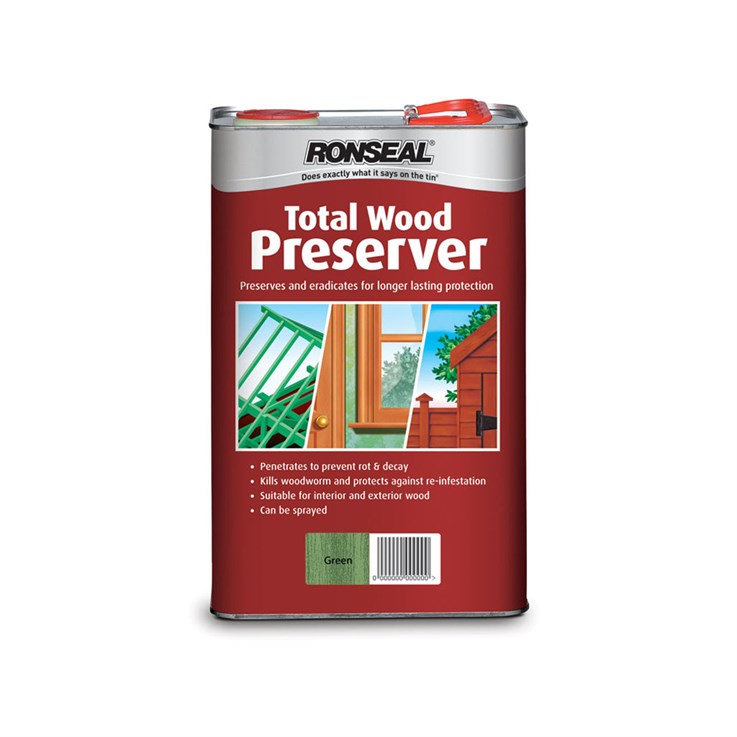 Ronseal Total Wood Preserver Green 5Ltr